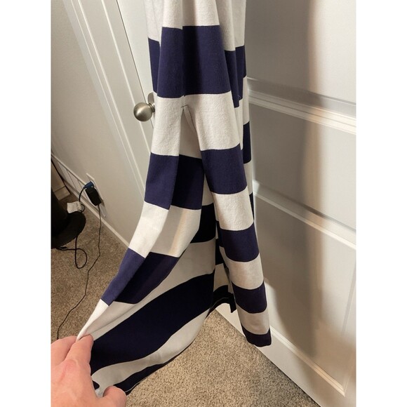 Charming Charlie Maxi Dress Blue Write Striped Small Sleeveless Womens S Spring - Picture 4 of 8